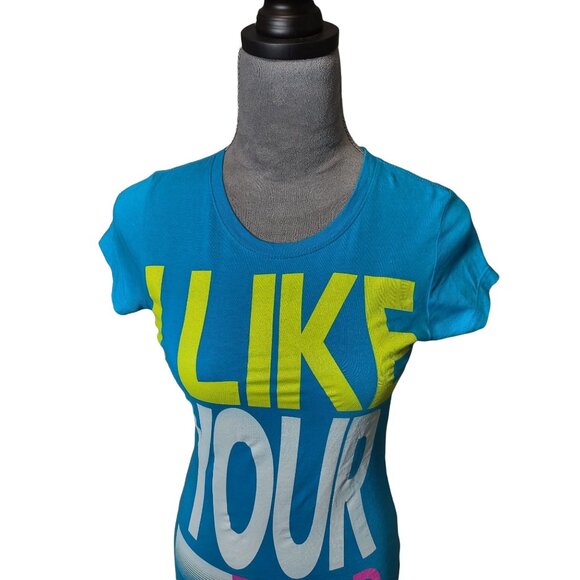 Decoded Womens Graphic Tee  I Like Your Beard Tshirt Short Sleeve Slim Fit Small - Picture 5 of 7